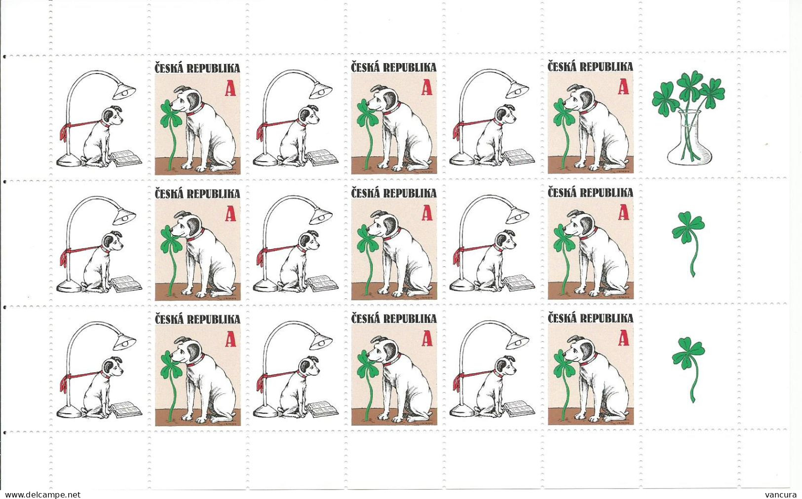 A 796 Czech Republic Good Luck Charm 2014 Dog - Hunde