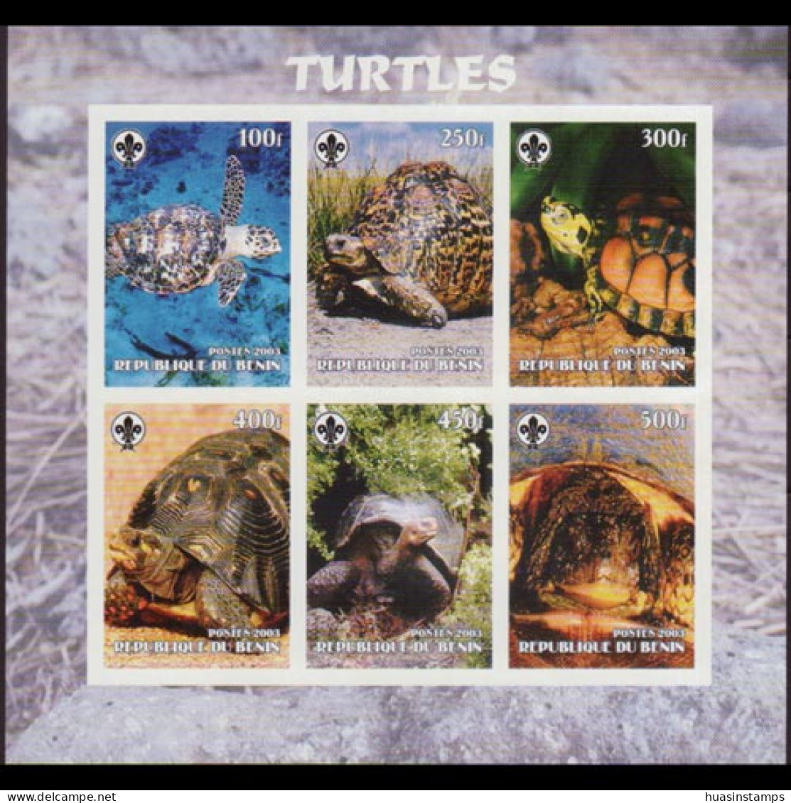 BENIN 2003 - Sheet-Turtles Imp. MNH - Benin - Dahomey (1960-...)