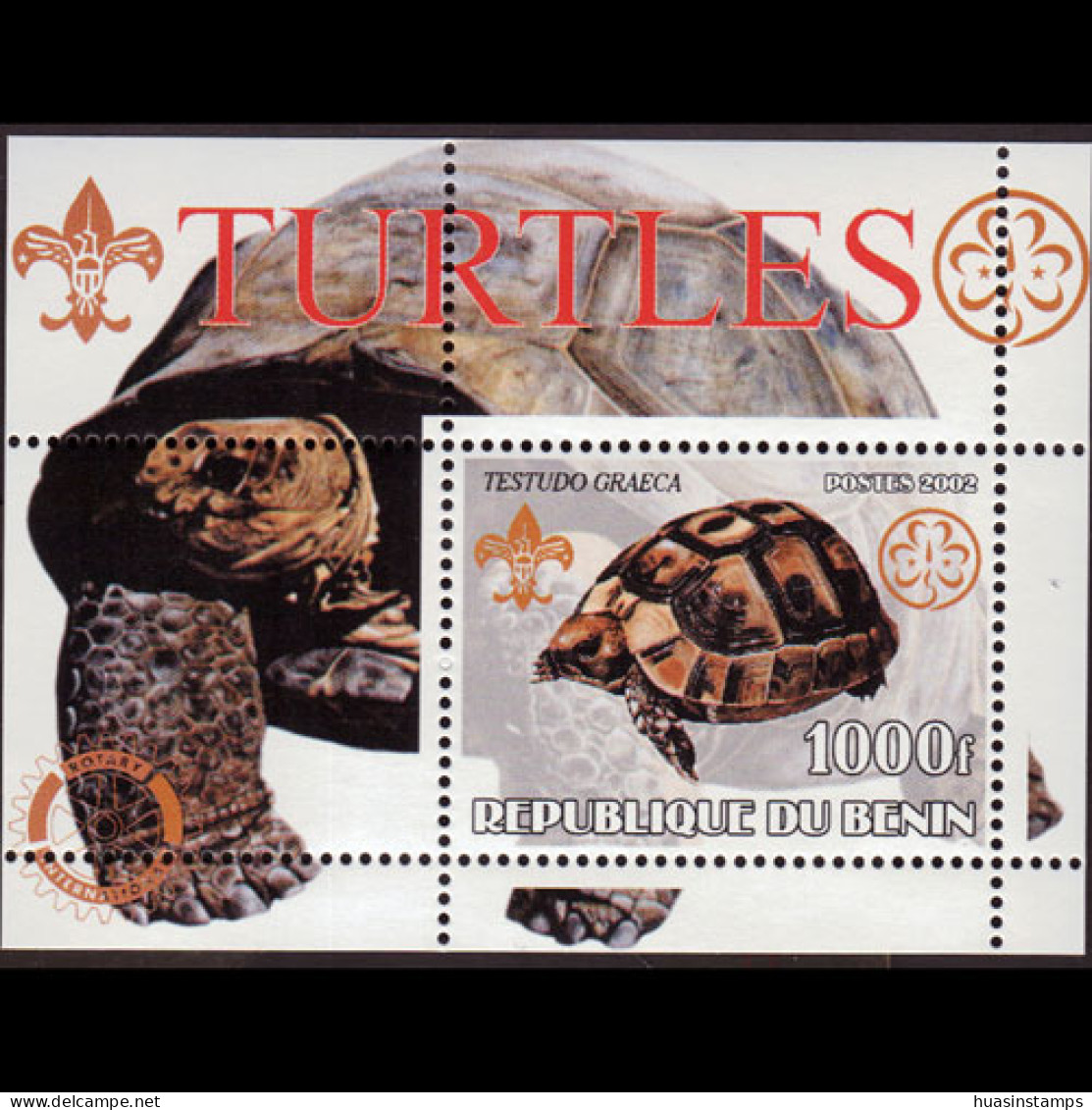 BENIN 2002 - S/S Tortoise MNH - Benin – Dahomey (1960-...)