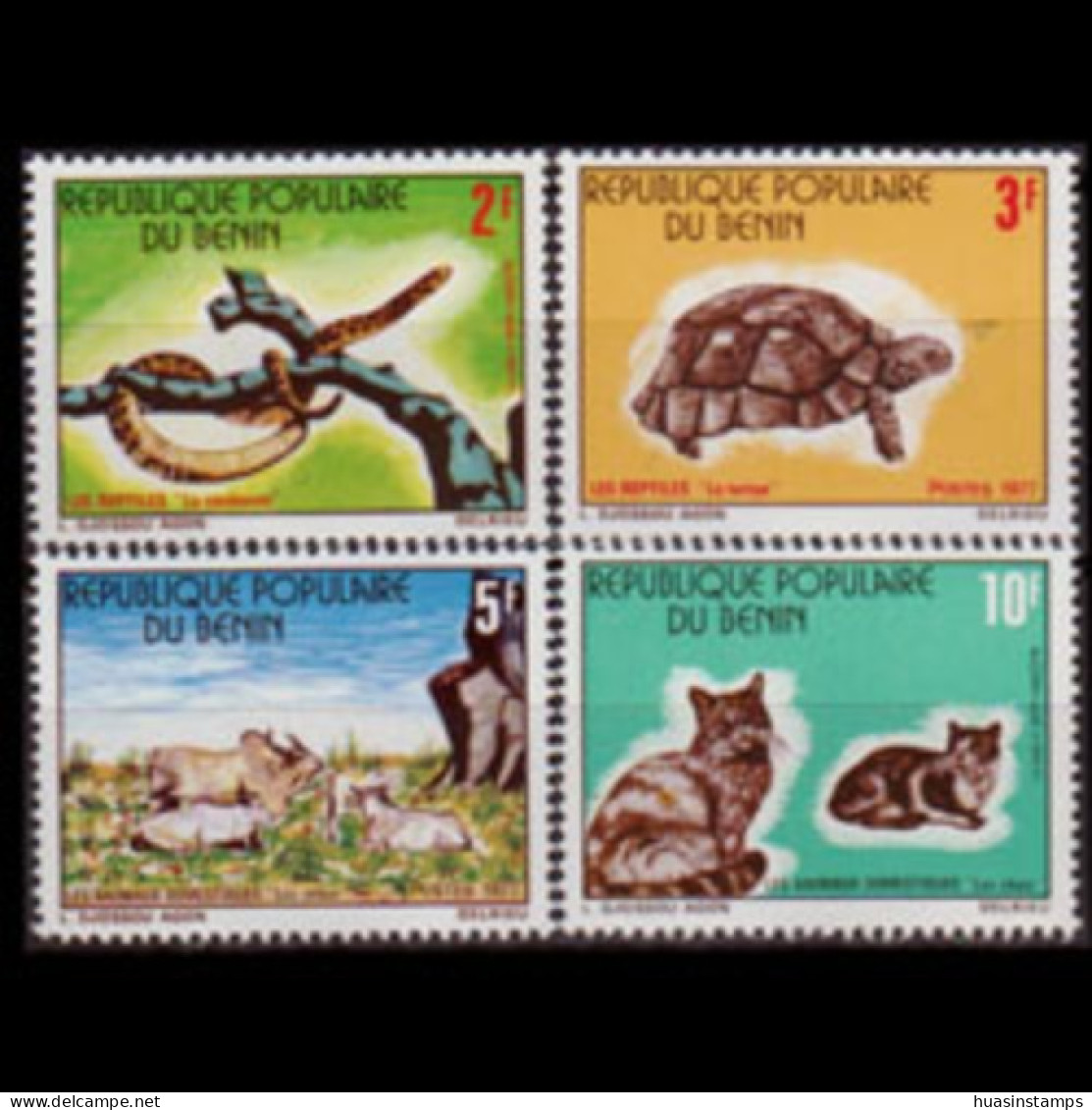 BENIN 1977 - Scott# 371-4 Wildlife Set Of 4 MNH - Bénin – Dahomey (1960-...)