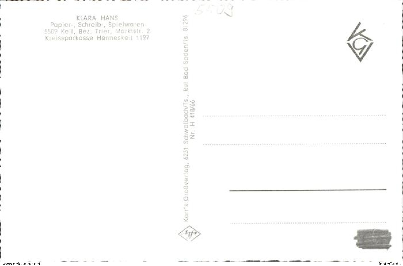 11310875 Kell Fliegeraufnahme Klara Hans Papier Und Schreibwaren  - Sonstige & Ohne Zuordnung