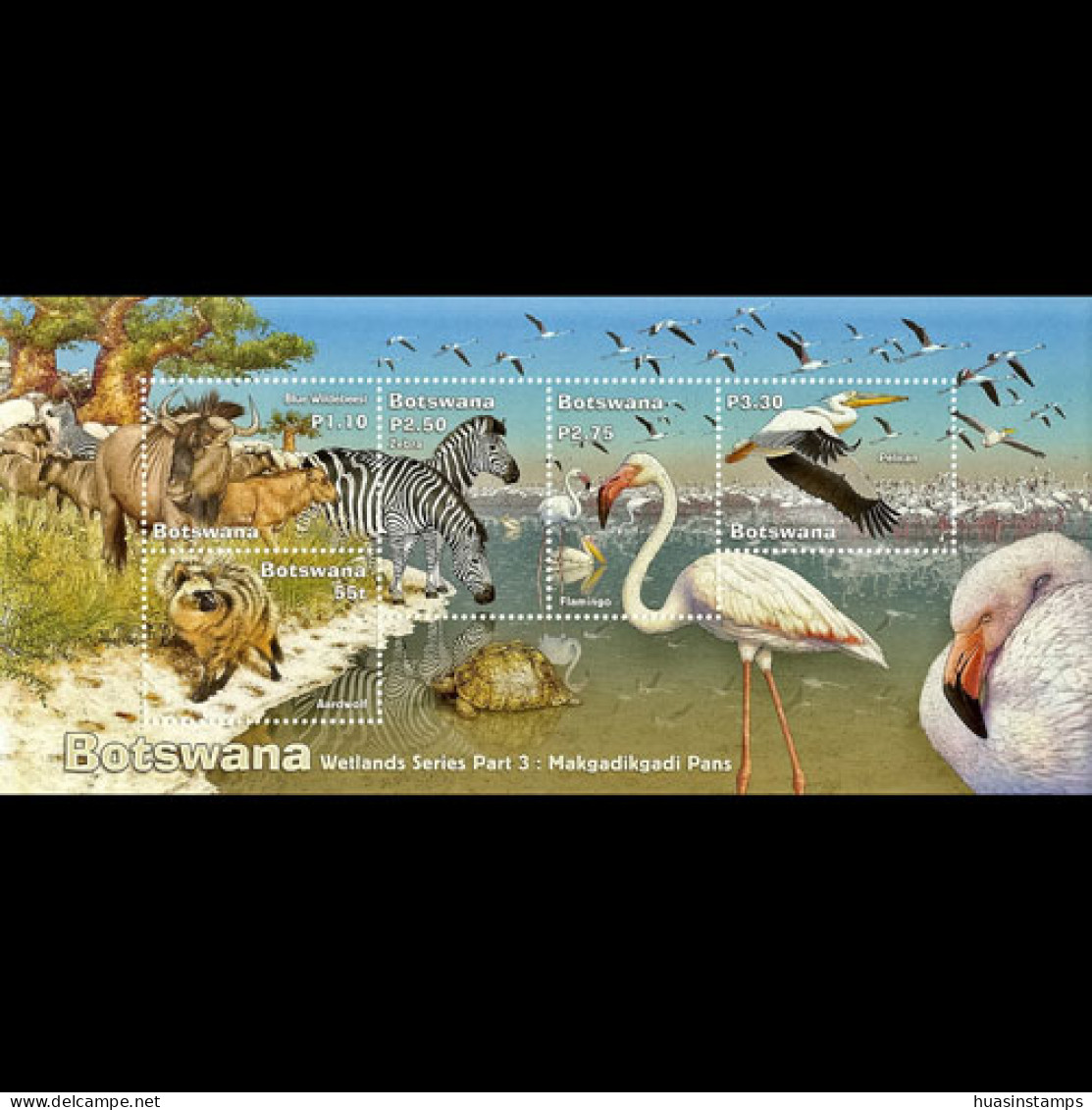 BOTSWANA 2002 - Scott# 765a S/S Wetland Fauna MNH - Botswana (1966-...)