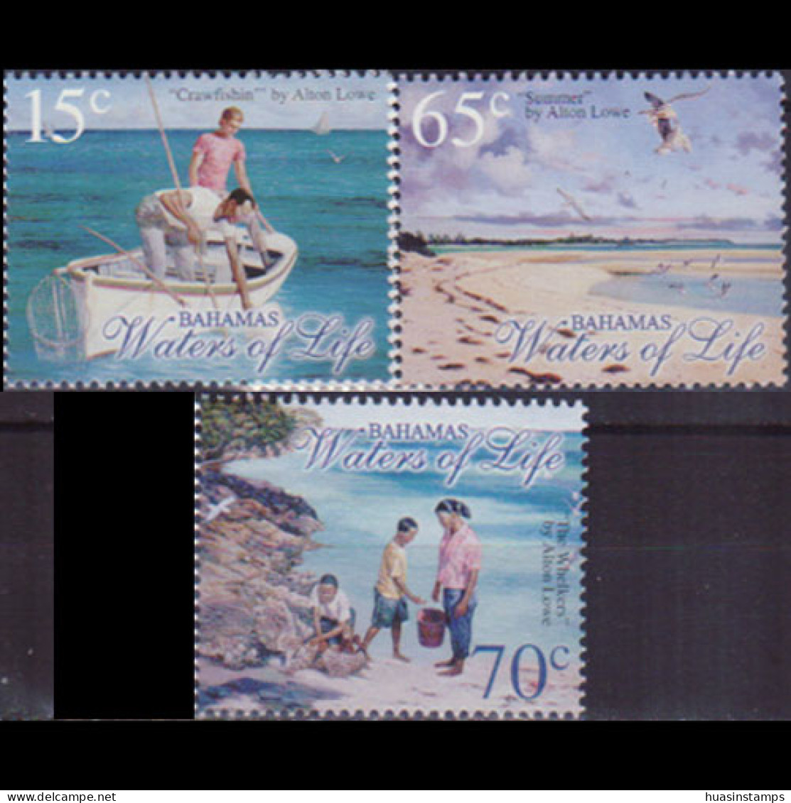 BAHAMAS 2003 - Scott# 1090-2 Rowe Paintings 15-70c MNH - Bahamas (1973-...)