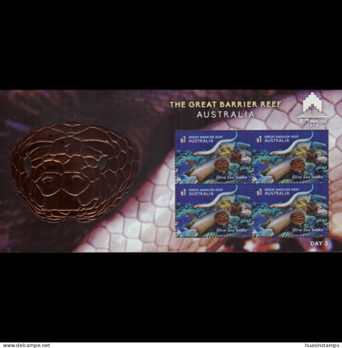 AUSTRALIA 2018 - Scott# 4829a Sea Snake BP Set Of 1 MNH - Ungebraucht