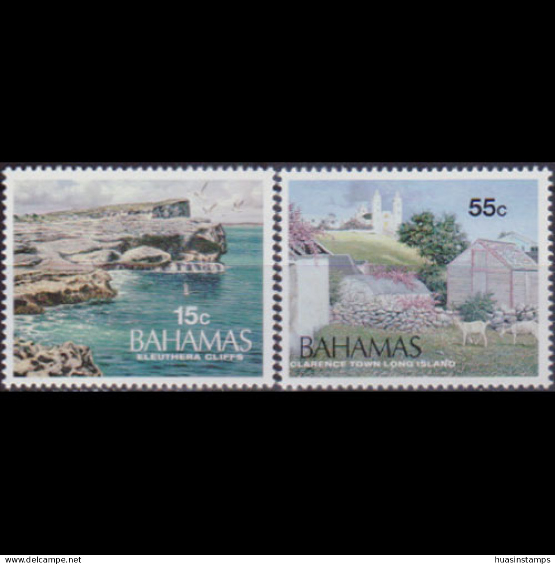 BAHAMAS 1995 - Scott# 831-2 Tourism 15-55c MNH - Bahamas (1973-...)