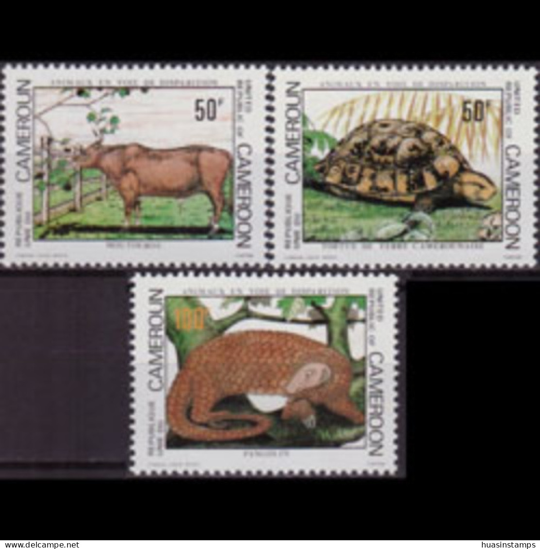 CAMEROUN 1981 - Scott# 691-3 Endang.Species Set Of 3 MNH - Cameroun (1960-...)