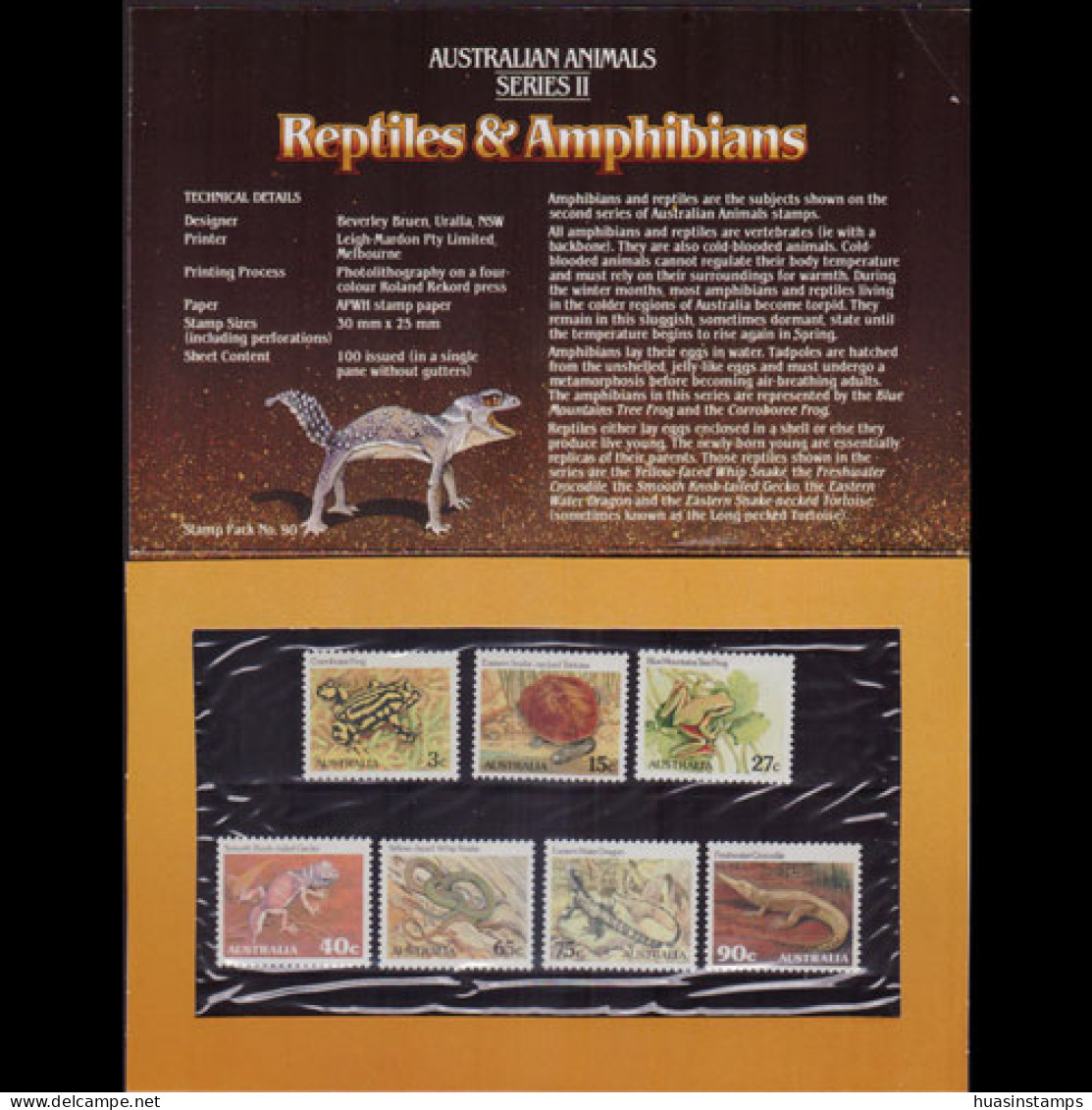 AUSTRALIA 1981 - Scott# 785/99 Pack-Rare Species 3-90c MNH - Mint Stamps