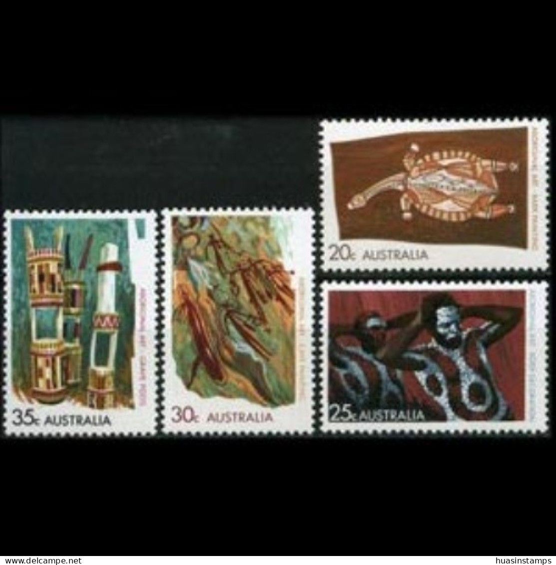 AUSTRALIA 1971 - Scott# 504-7 Aboriginal Art Set Of 4 MNH - Mint Stamps
