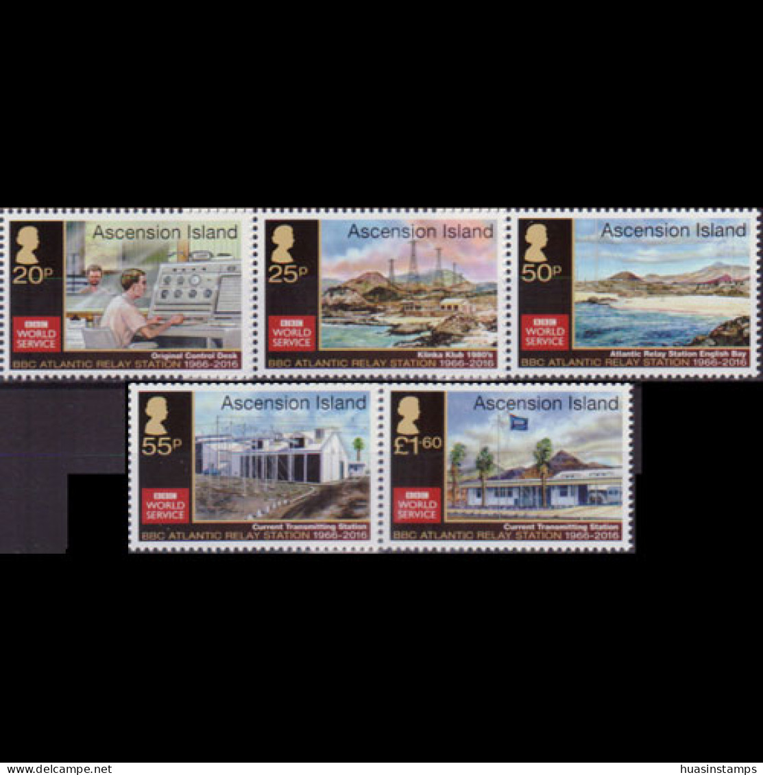 ASCENSION 2016 - #1167a/f BBC Station 20p-1.6 Pound MNH - Ascensione