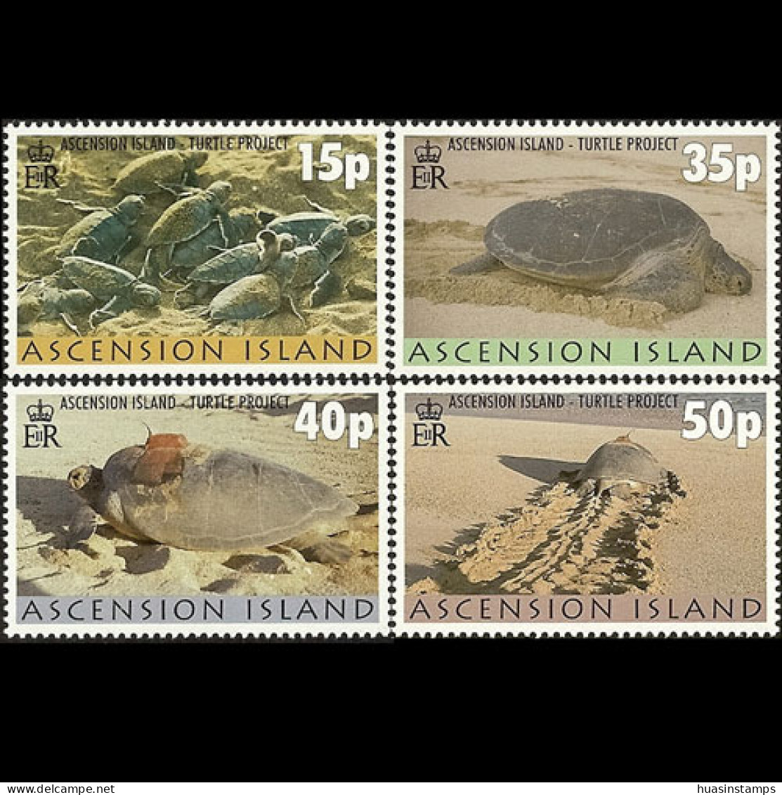 ASCENSION 2000 - Scott# 750-3 Turtles Project Set Of 4 MNH - Ascension (Ile De L')