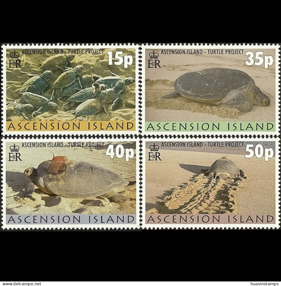 ASCENSION 2000 - Scott# 750-3 Turtles Project Set Of 4 MNH - Ascensione