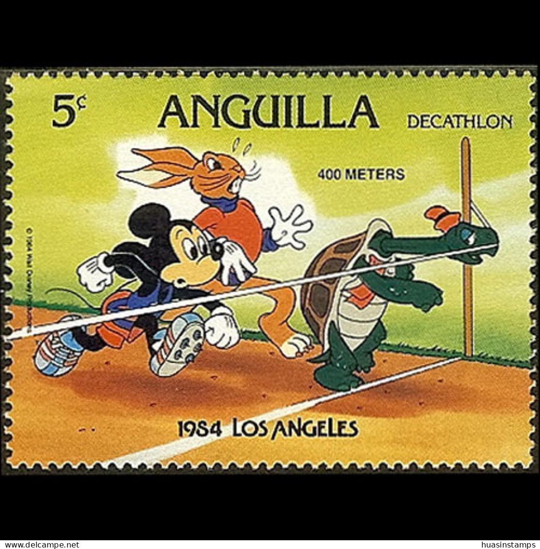 ANGUILLA 1984 - Scott# 563 Disney-Olympics Set Of 1 MNH - Anguilla (1968-...)