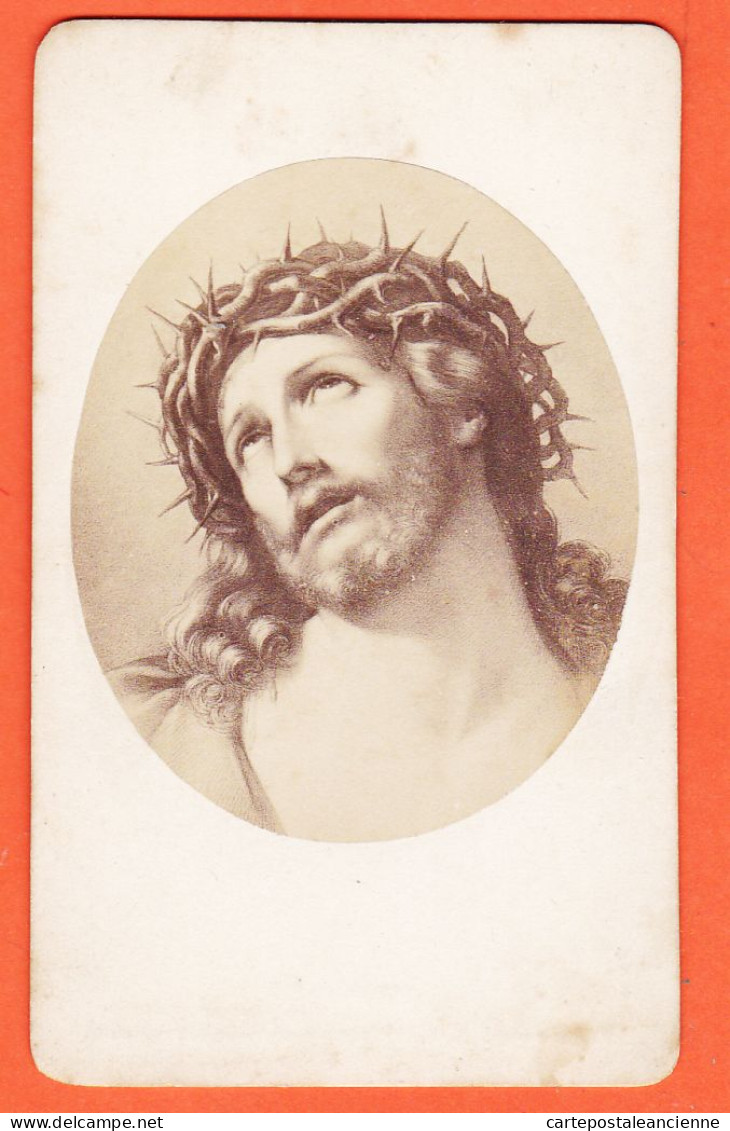 31203 / Photo CDV ● Guido RENI Ecce Homo Gez Prof SCHURIG ● DRESDEN Galerie 1880s Von F & O BROCKMANN'S NACHFOLGE - Célébrités