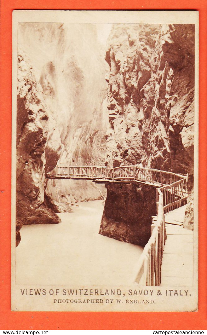 31205 / ⭐ ◉ MARTIGNY Valais Gorges TRIENT 1880s ● Views Switzerland Savoy Italy Rhine Tyrol ● Photographed By ENGLAND  - Anciennes (Av. 1900)