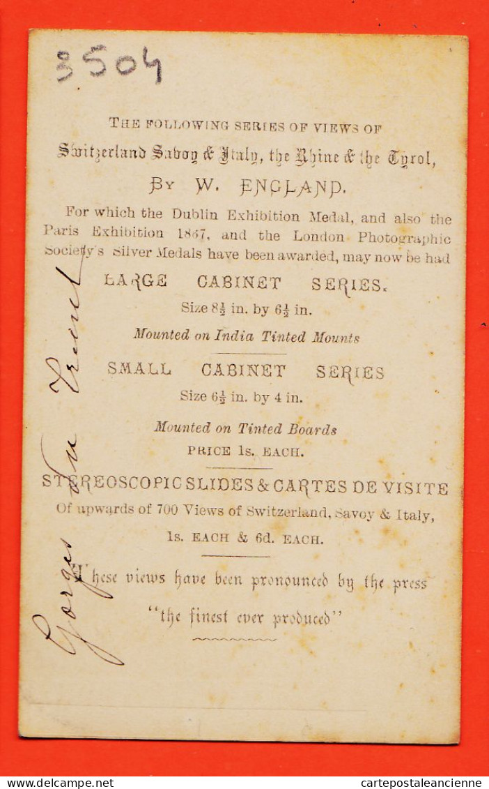 31205 / ⭐ ◉ MARTIGNY Valais Gorges TRIENT 1880s ● Views Switzerland Savoy Italy Rhine Tyrol ● Photographed By ENGLAND  - Oud (voor 1900)