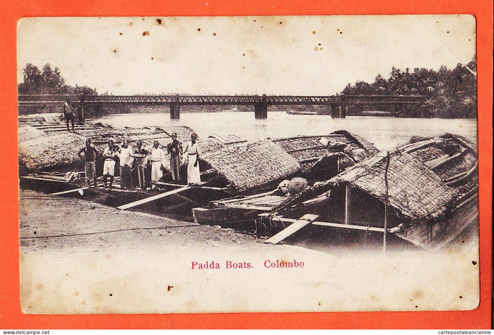 31099 / COLOMBO Sri-Lanka Ceylon Padda Boats 1905 à PUJOL Café De La Paix Place Capitole Toulouse  - Sri Lanka (Ceylon)