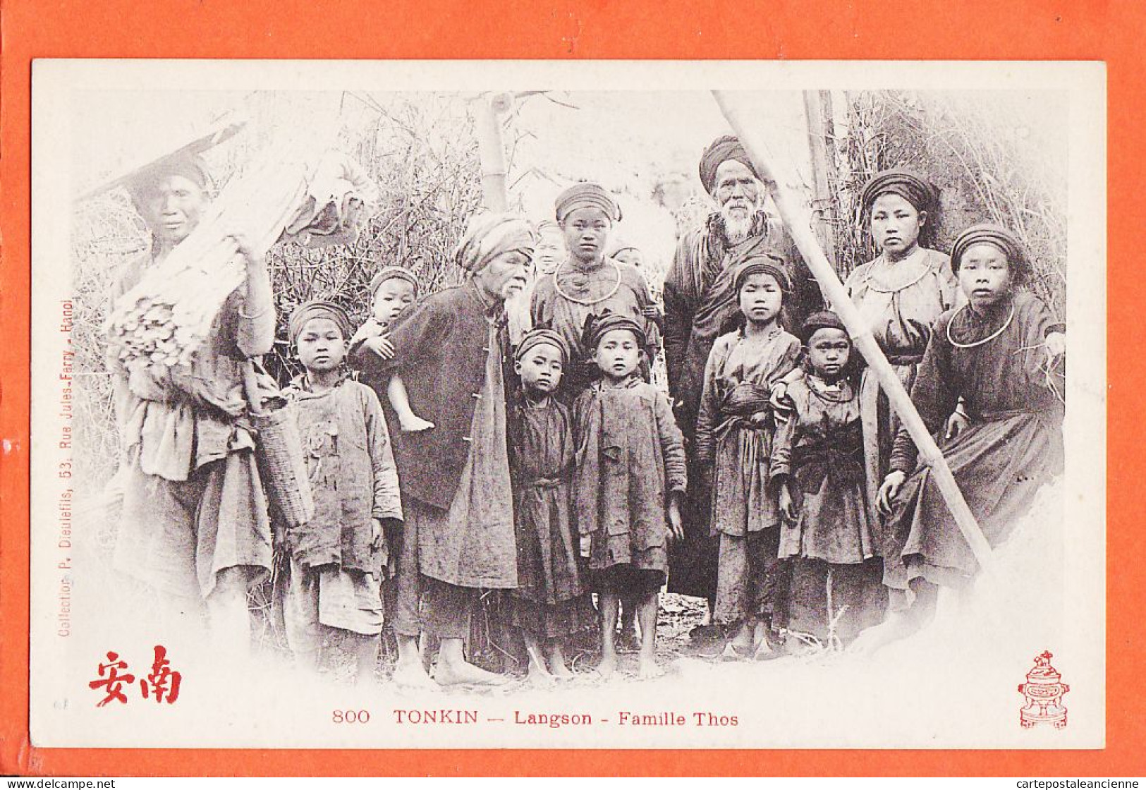 31116 / Etat Parfait- LANGSON Tonkin Famille THOS Ethnic Indigene 1910s Collection DIEULEFILS 800 Indochine Viet-Nam - Vietnam