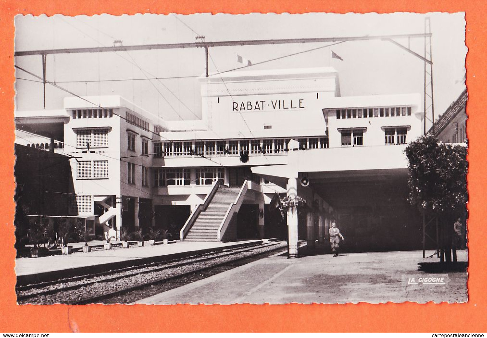 31217 / Lisez Correspondance Codée Vols Aériens RABAT Maroc Intérieur GARE 1951 à BAUDELOT Paris-Photo-Bromure CIGOGNE - Rabat