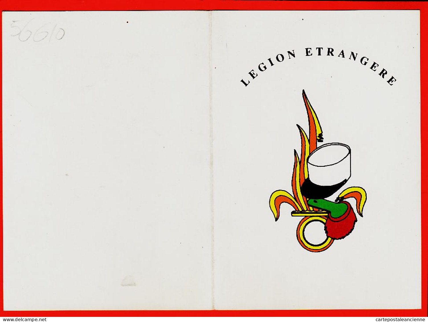 31498 / ⭐ (•◡•) Double-carte LEGION ETRANGERE 1990s - Regimente