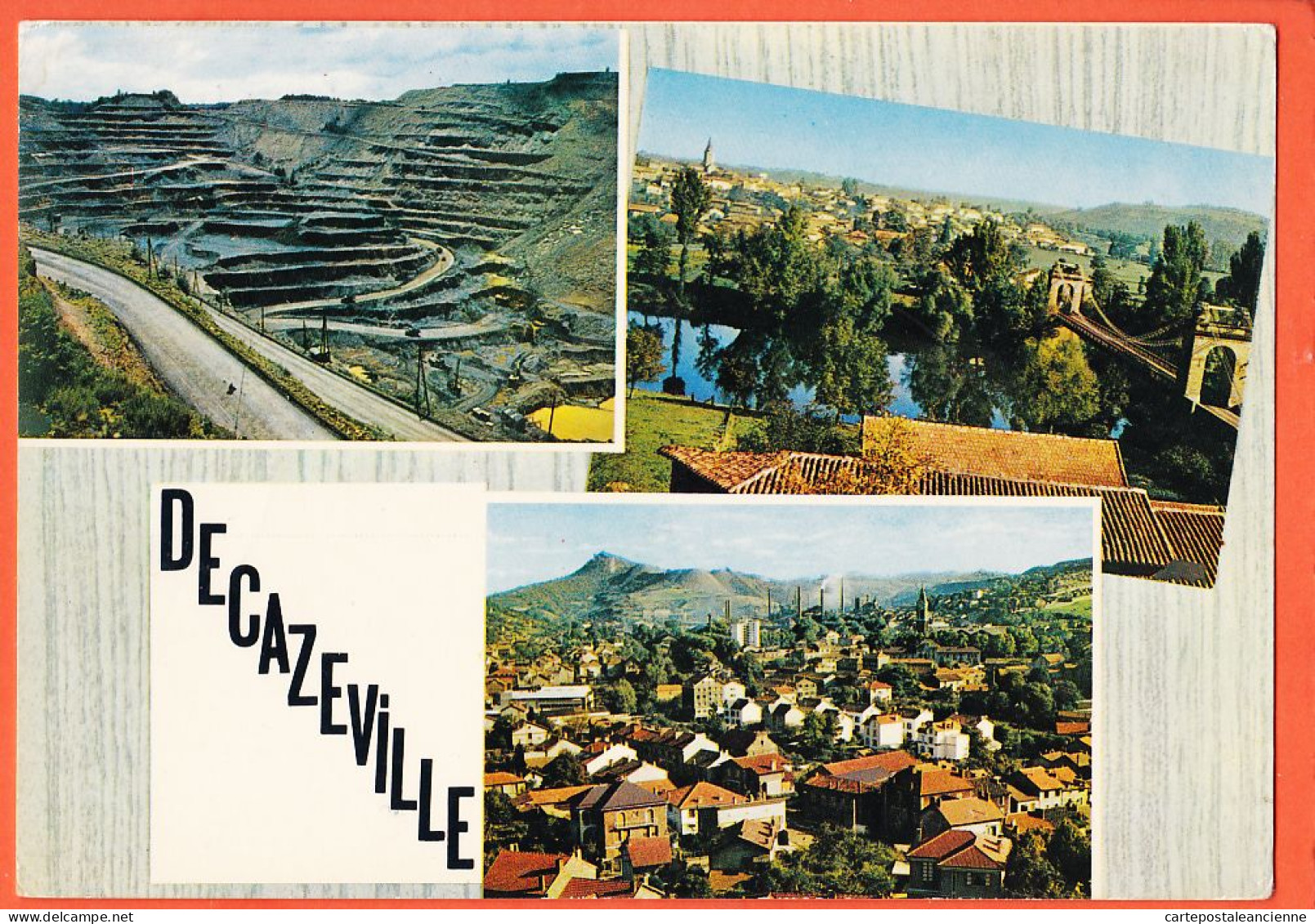 31393 / DECAZEVILLE 12-Aveyron Multivues Mine Charbon LA DECOUVERTE Pont Suspendu LOT Vue Generale 1960s THEOJAC A-9 - Decazeville