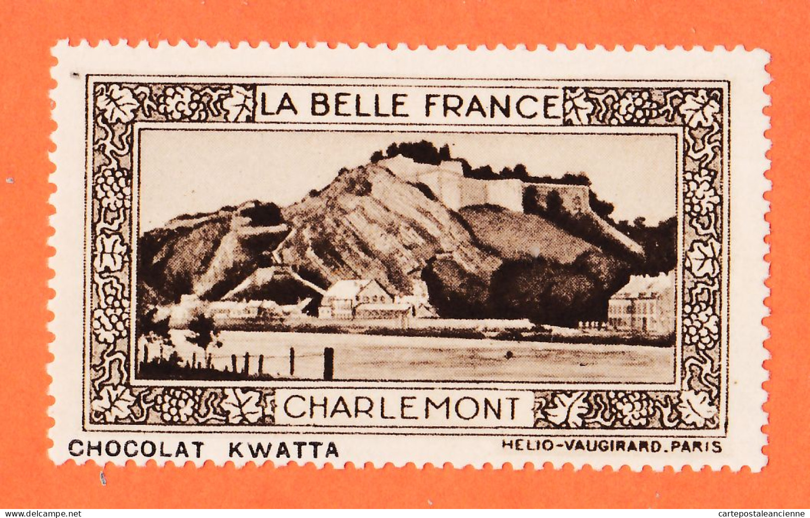 31043 / Fort CHARLEMONT 08-Ardennes Pub Chocolat KWATTA Vignette Collection BELLE FRANCE HELIO-VAUGIRARD Erinnophilie - Toerisme (Vignetten)