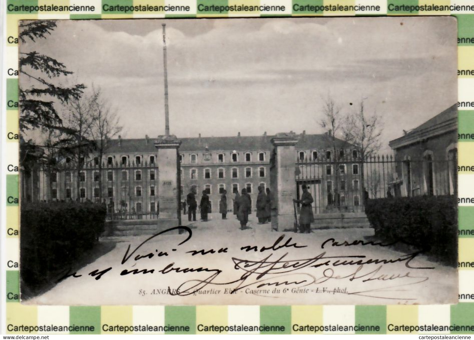 31365 / ANGERS 49 Quartier EBLE Caserne 6 Em GENIE 1914 Militaire à VANIER De La ? Chateau ? Saint Senier Beuvron - Angers