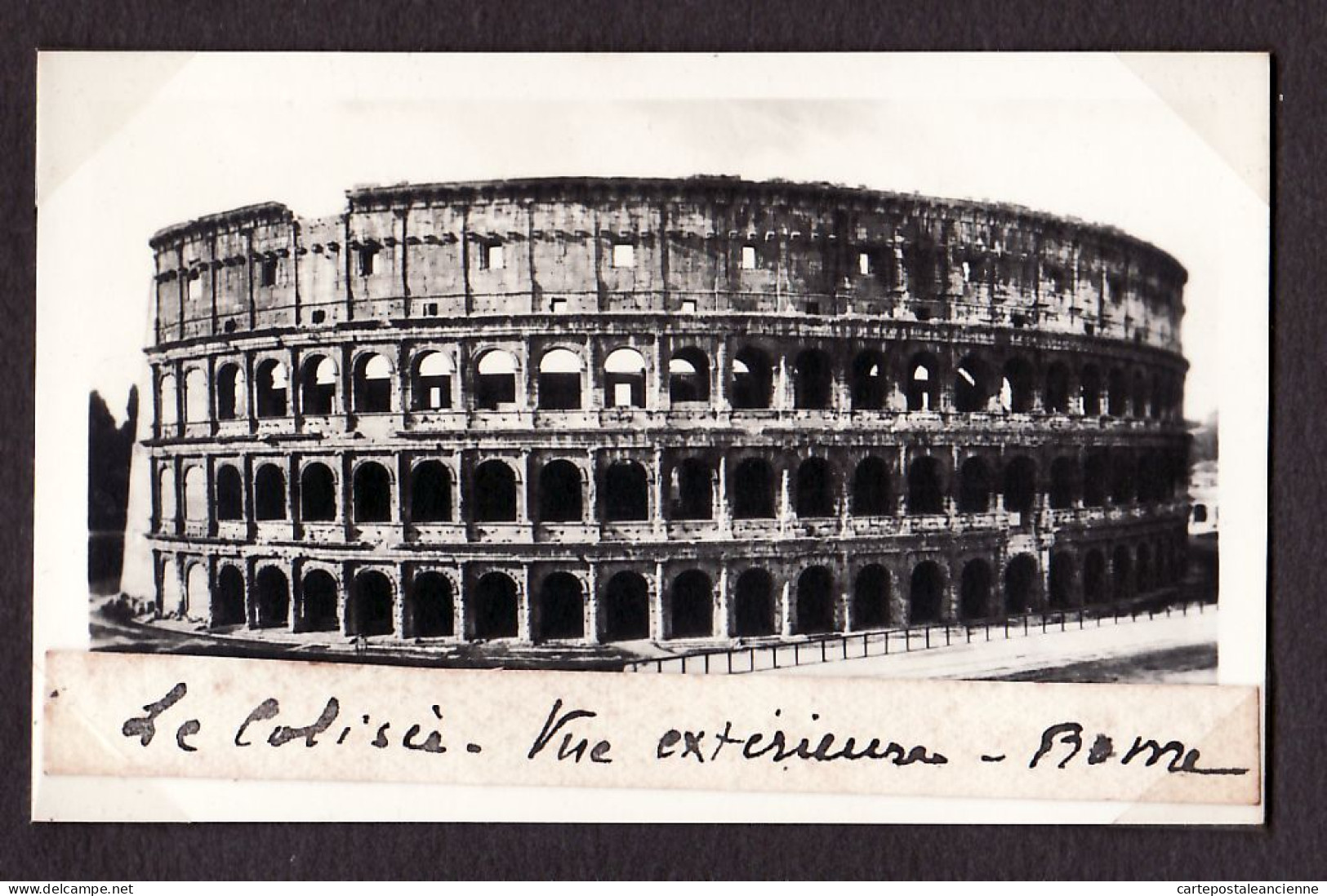 31322 / 6 Photo ROME ROMA COLISEE Thermes CARACALLA Forum Arc CONSTANTIN Temple CASTOR POLLUX Souvenir Croisière 1925s  - Plaatsen