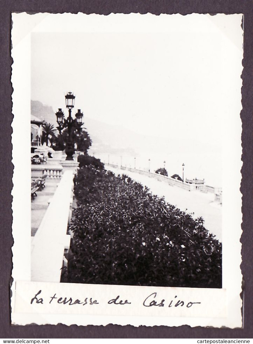 31321 / 6 Photo SAN-REMO Régates motor Plage MONTE-CARLO Casino Esplanade Casino Souvenir Croisière MEDITERRANEE 1925s 