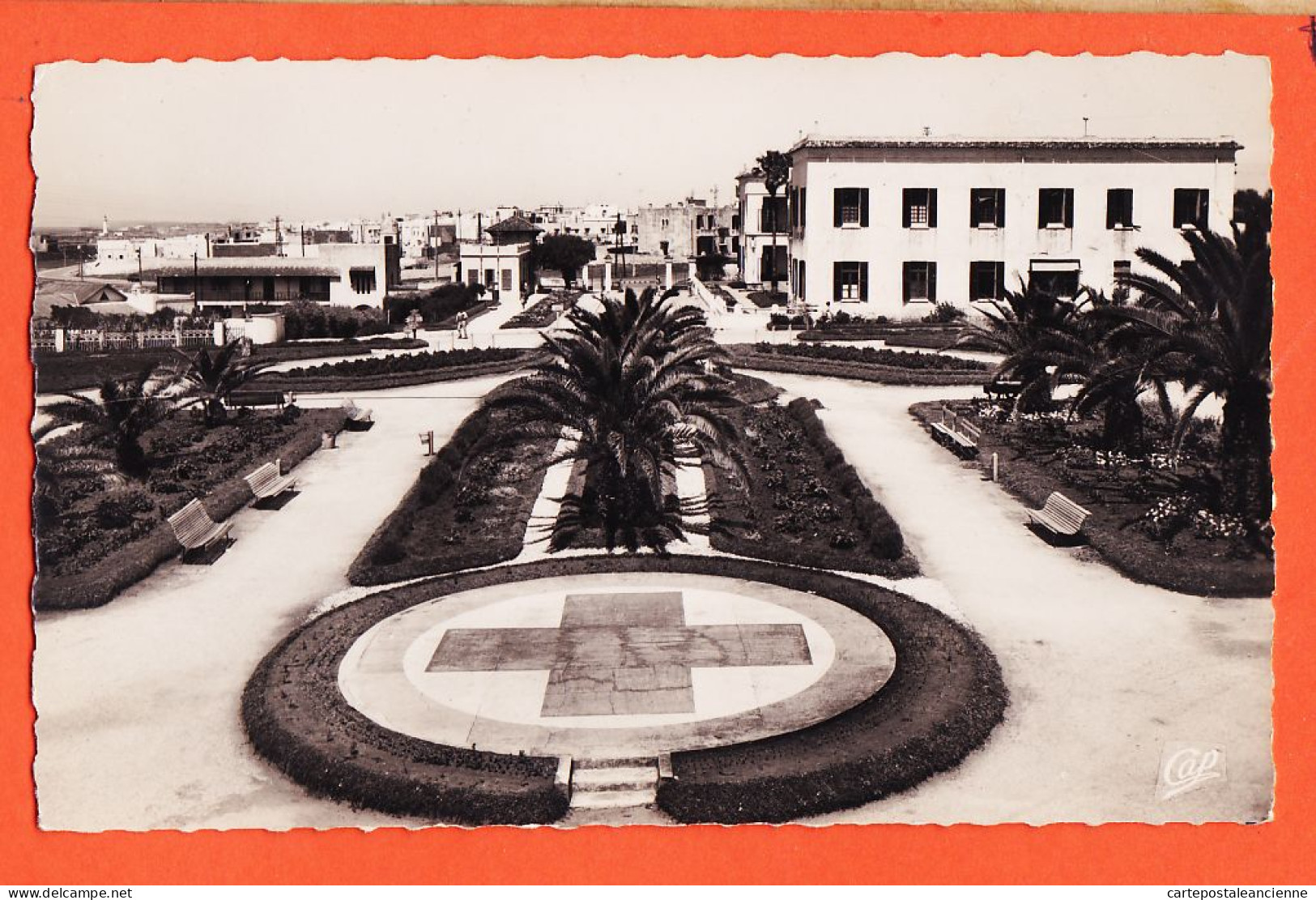 31219 / Peu Commun RABAT Maroc Hopital Marie FEUILLET Entrée 1950s Photo-Bromure 14x9 CAP 213  - Rabat