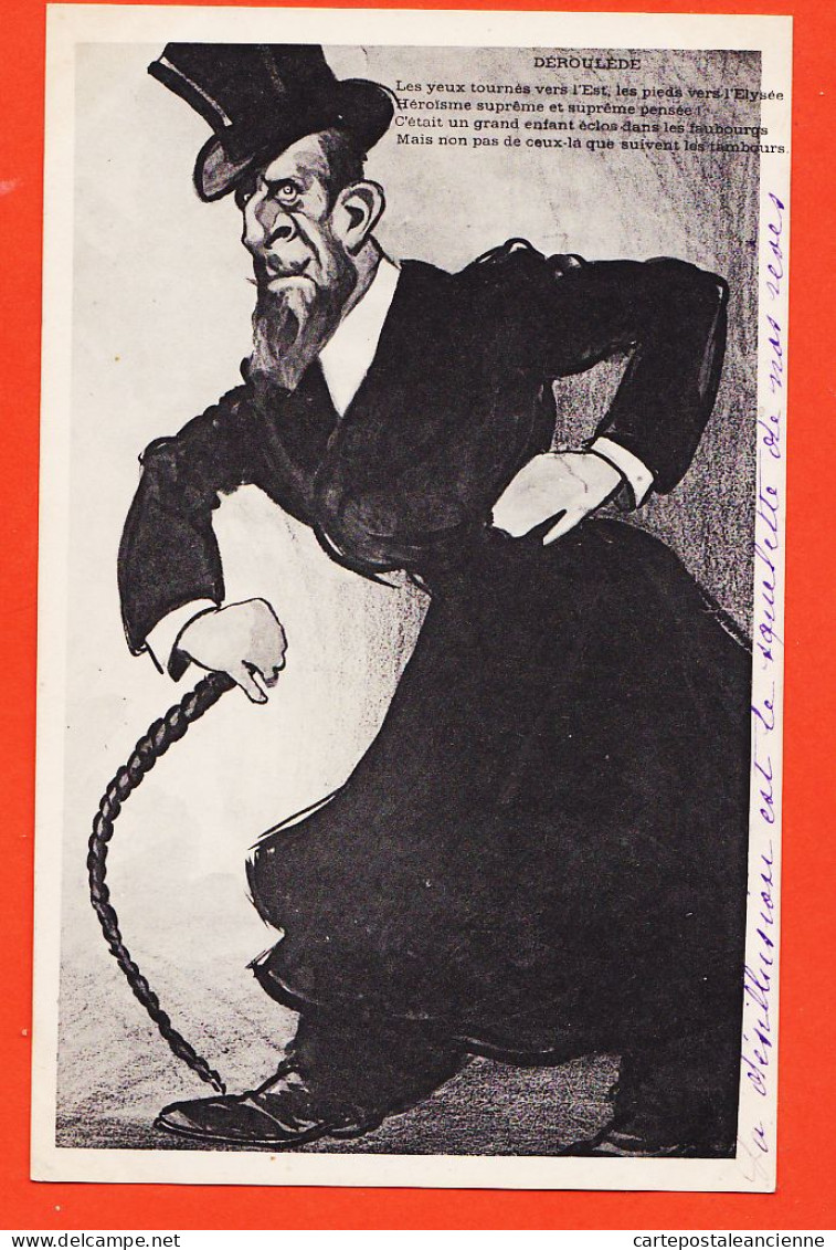 31442 / ⭐ ◉ Caricature Politique Paul DEROULEDE Yeux Tournés Est Pieds ELYSEE 1846-1914 Député Charente Ligue Patriotes - Satira