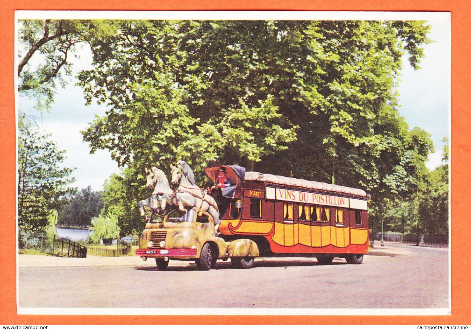 31415 / Camion Publicitaire VINS Du POSTILLON N°143 Cppub écrite De  CHATEAUROUX 29 Mai 1964  - Advertising