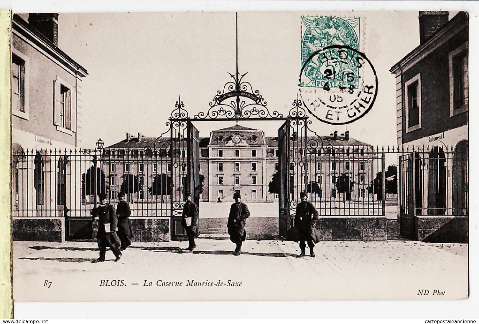 31007 / ⭐ BLOIS Loir-et-Cher La Caserne MAURICE-de-SAXE 04.08.1905 à LEROUX Ecole Filles Hay Seine -NEURDEIN 87 - Blois