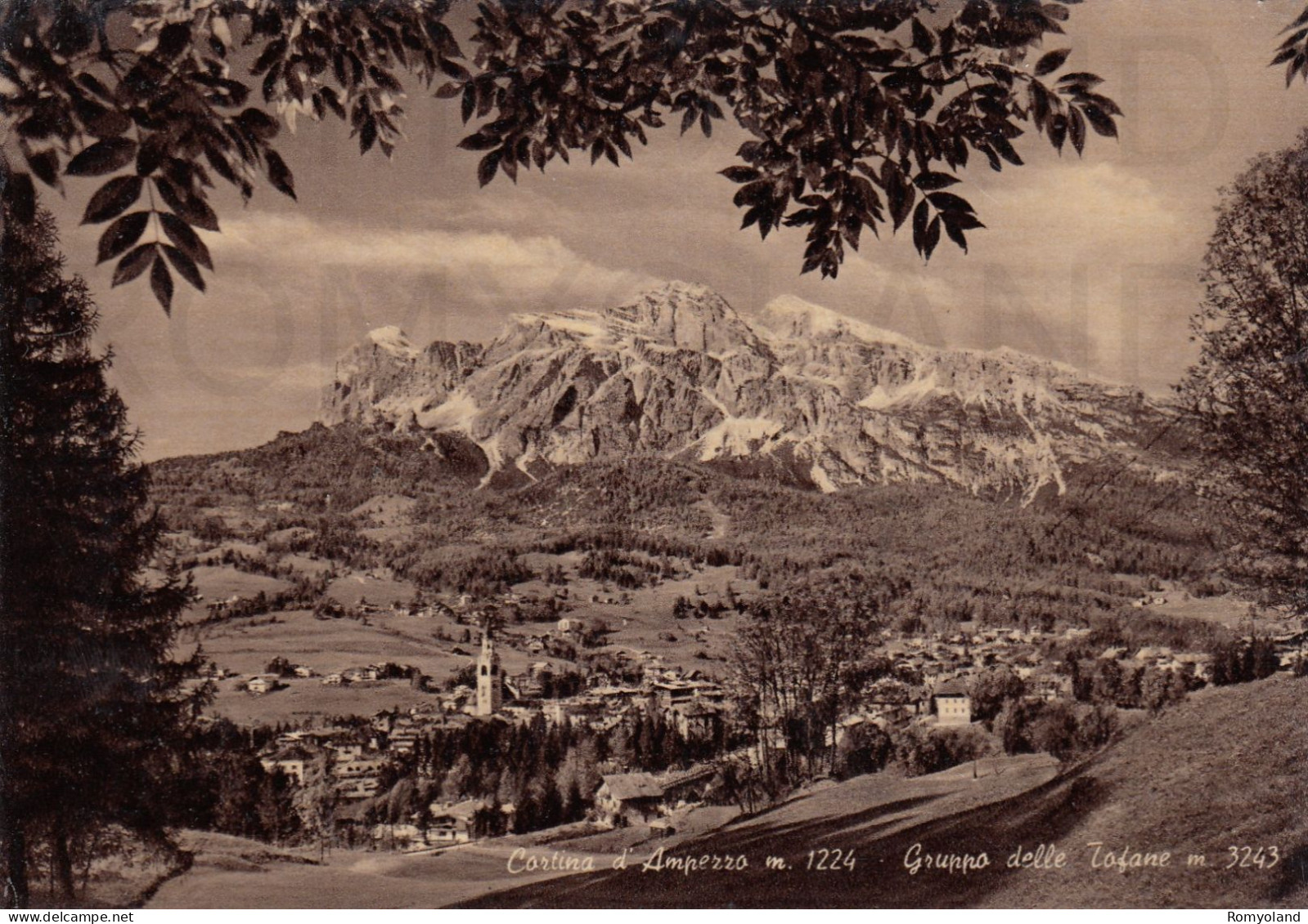 CARTOLINA  C13 CORTINA D'AMPEZZO M.1224,BELLUNO,VENETO-GRUPPO DELLE TOFANE M.3243-VACANZA,BELLA ITALIA,NON VIAGGIATA - Belluno