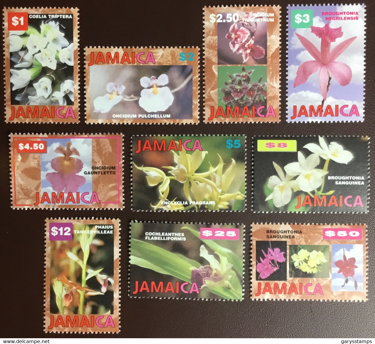 Jamaica 1997 Orchids Complete Set MNH - Orchids