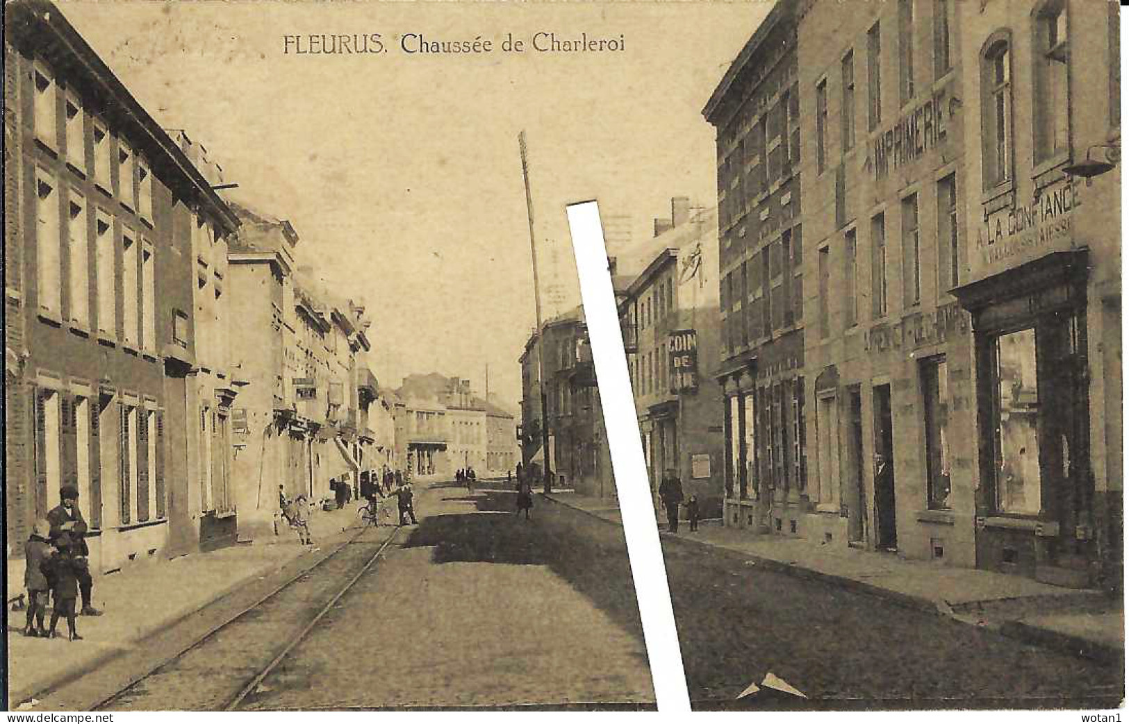 FLEURUS - Chaussée De Charleroi (Ligne Blanche Fictive) - Fleurus