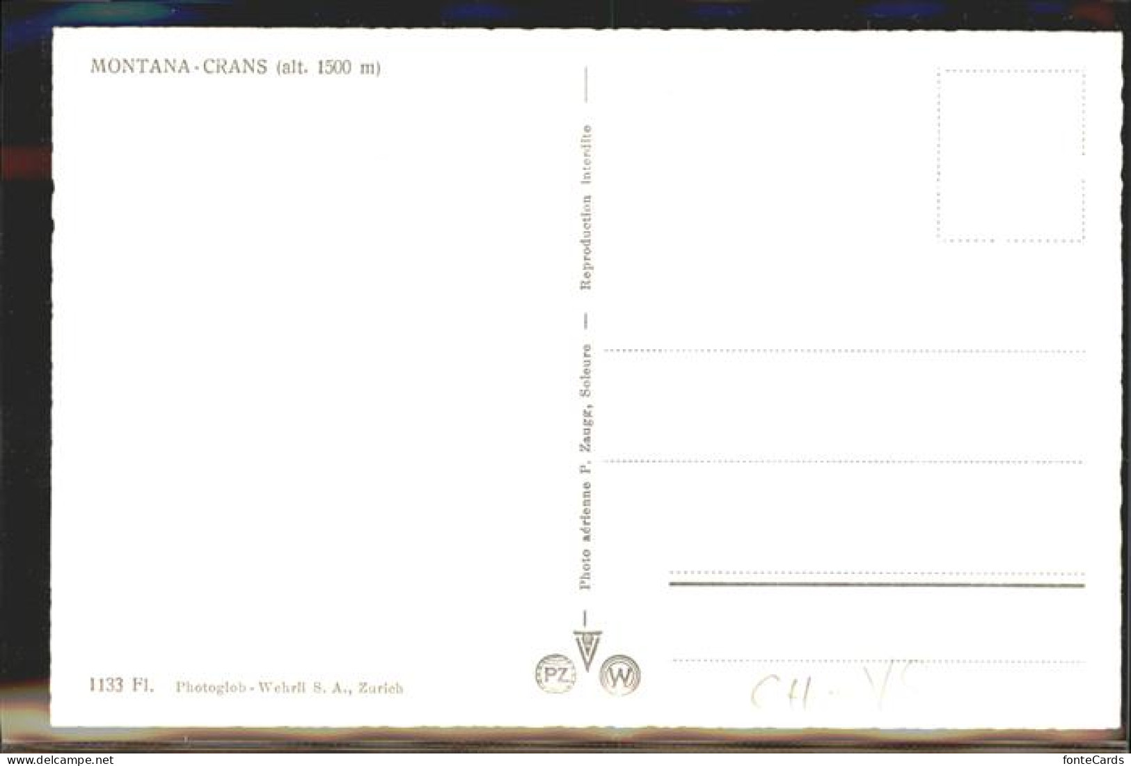 11310006 Montana VS Montana Crans   Fliegeraufnahme Montana - Altri & Non Classificati