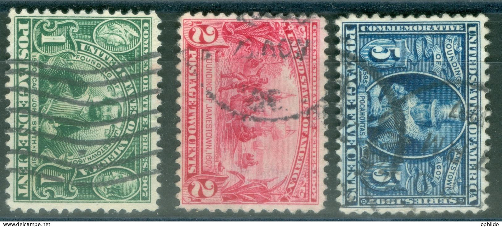 USA   Yvert 164/167   Ou Scott  328/330 Ob  B/TB   - Used Stamps