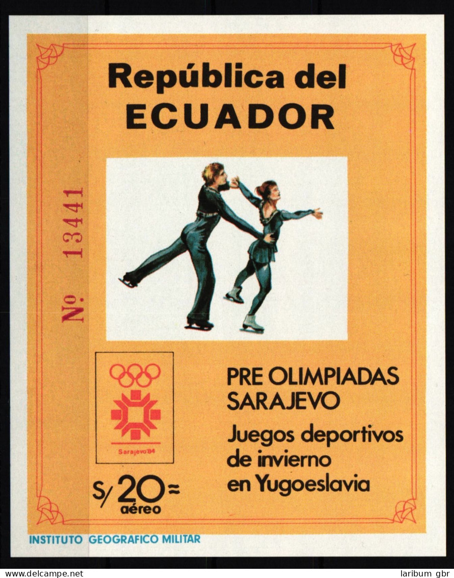 Ecuador Block 110 Postfrisch #JY093 - Equateur