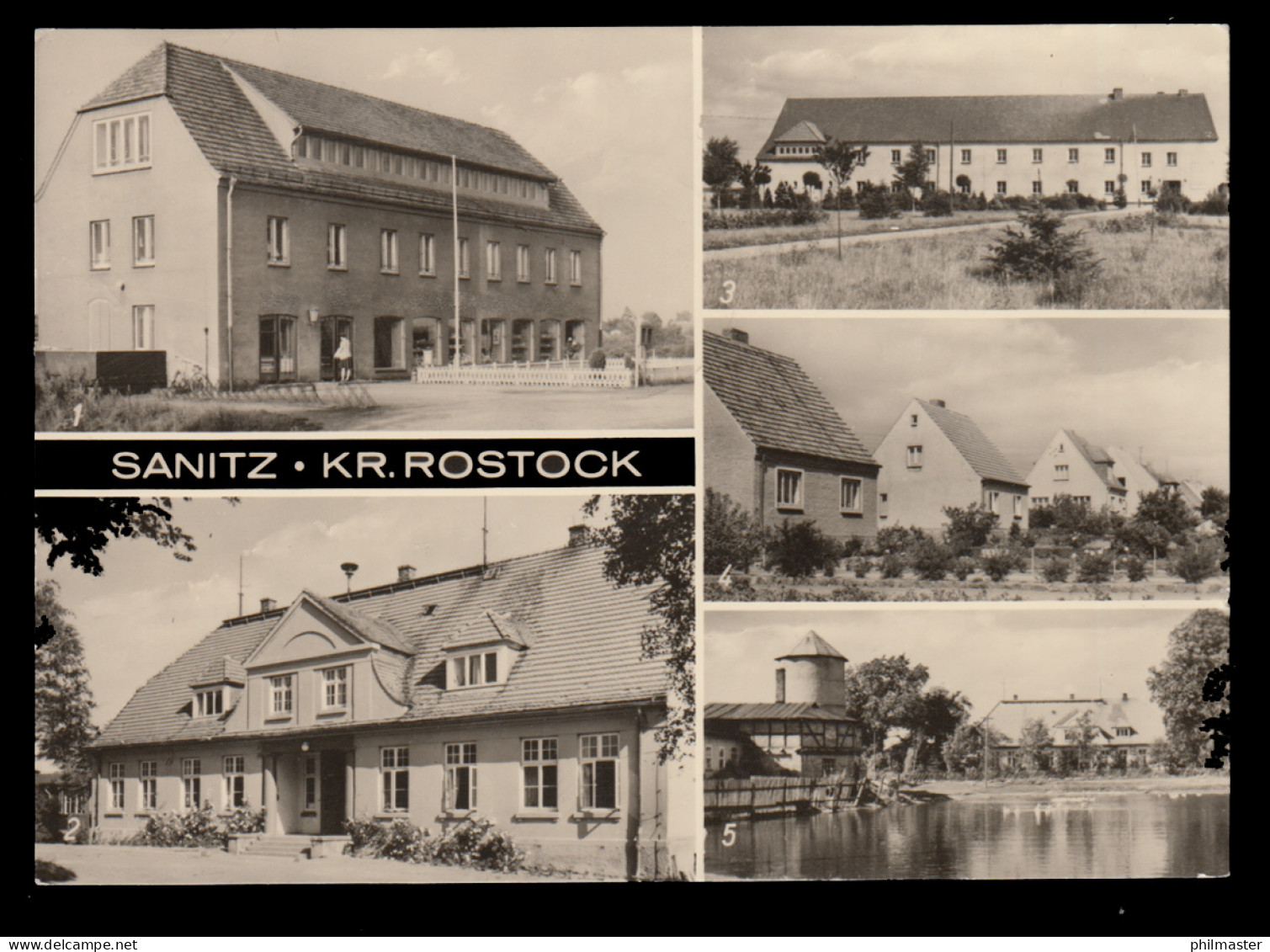 AK Sanitz Kreis Rostock Mit 5 Bildern, SCHWERIN 10.7.1975 - Autres & Non Classés