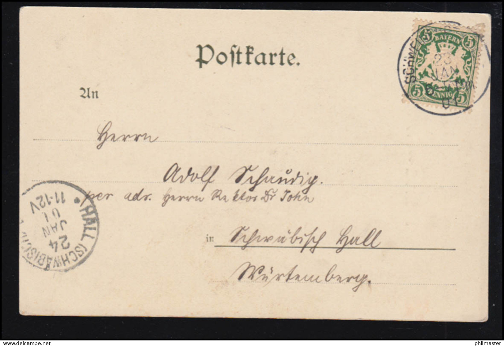 Künstler-AK Alter, Schmeckt Das Pfeifchen? SCHWEINFURT 23.1.1901 - Unclassified