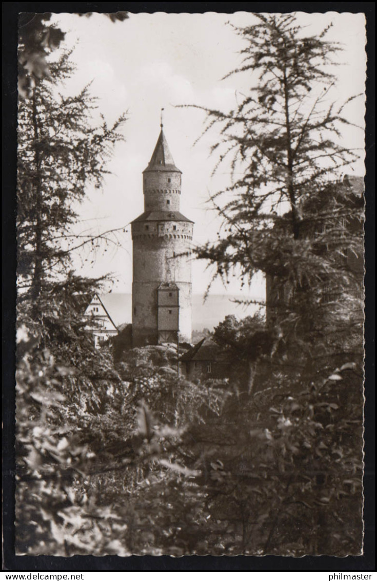 Landpost-Stempel 6271 Eschenhahn Auf AK Idstein Hexenturm, IDSTEIN 1963  - Märchen, Sagen & Legenden