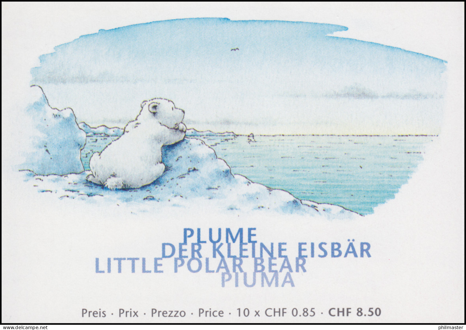 Schweiz Markenheftchen 0-153 Kinderbuchfigur Der Kleine Eisbär 2008, ** - Markenheftchen