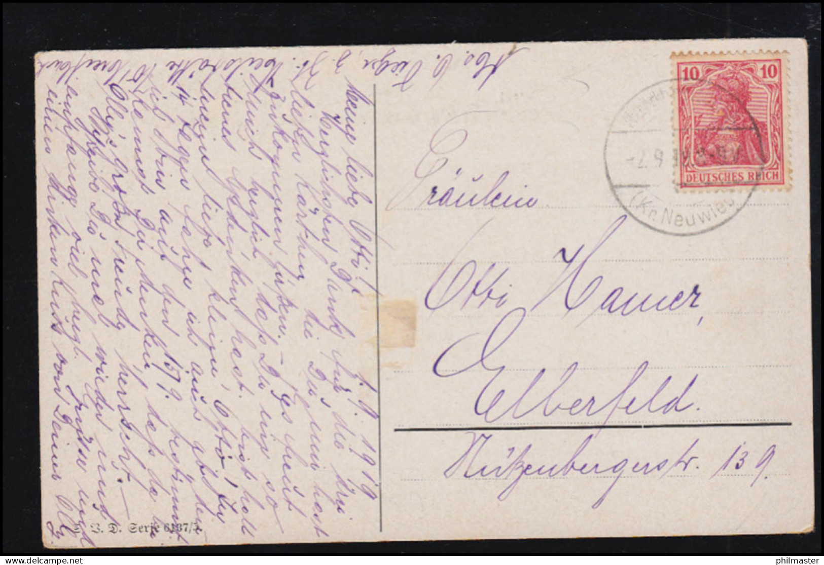 Künstler-AK Freundliches Gedenken, WALDBREITBACH (Kr NEUWIED) 2.9.1919 - Unclassified