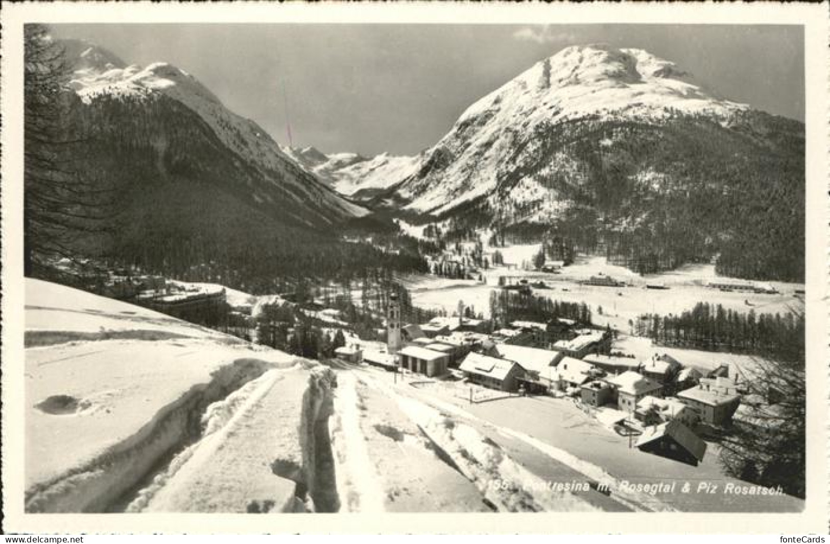 11309959 Pontresina Pontresina Mit Rosegtal Und Piz Rosatsch Pontresina - Sonstige & Ohne Zuordnung