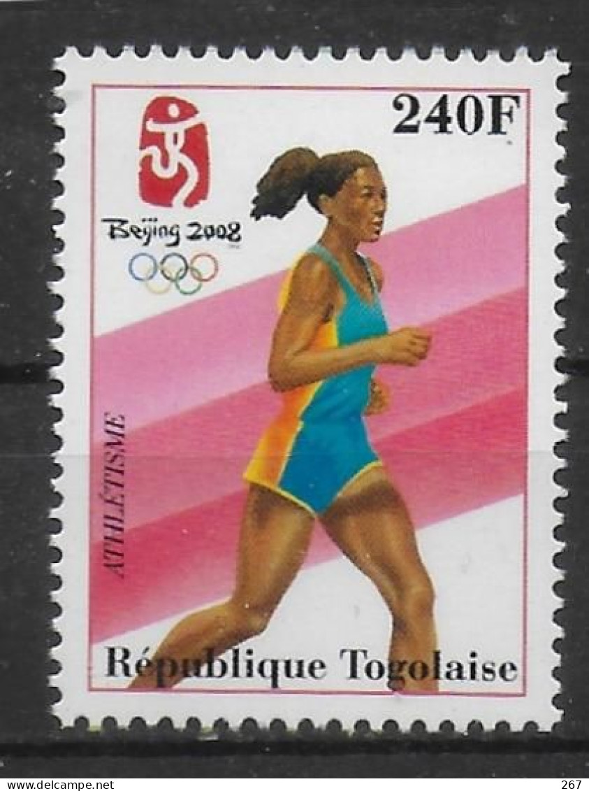 TOGO  N° 2055B  * *   Jo 2008  Course - Athlétisme