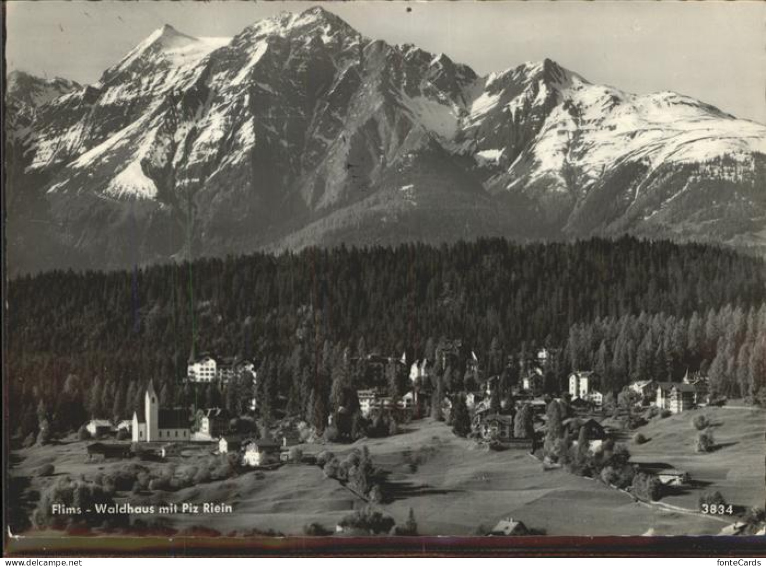 11309857 Flims Waldhaus Panorama Mit Piz Riein Flims Waldhaus - Andere & Zonder Classificatie