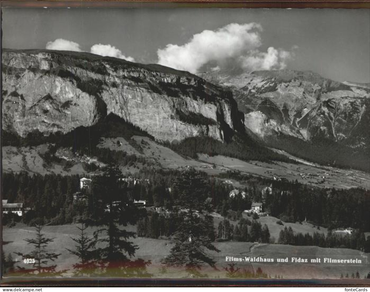 11309855 Flims Waldhaus Flims Waldhaus Mit Fidaz Und Flimserstein
 Flims Waldha - Sonstige & Ohne Zuordnung