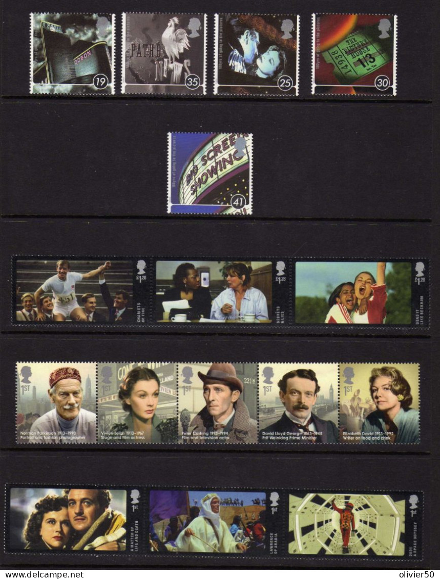 Grande-Bretagne -(1996-2014) - Cinema - Acteurs - Films - Salles - Neufs** - MNH - Neufs