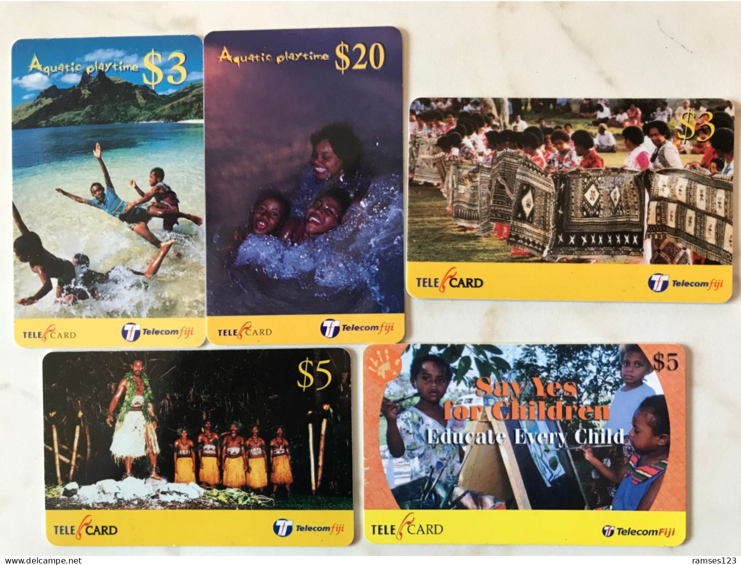 5 CARDS   FIDJI - Figi