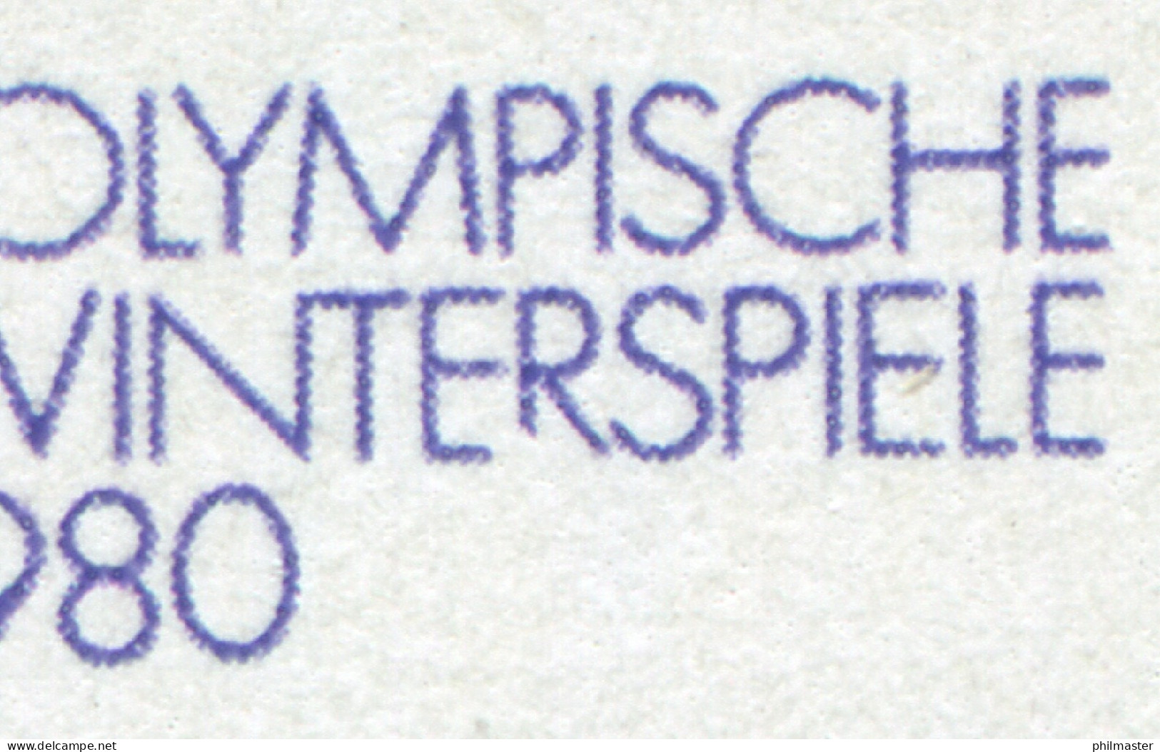 2478I Olympiade 10 Pf: Unten Links Verkürztes R In WINTERSPIELE, Feld 25 ** - Abarten Und Kuriositäten